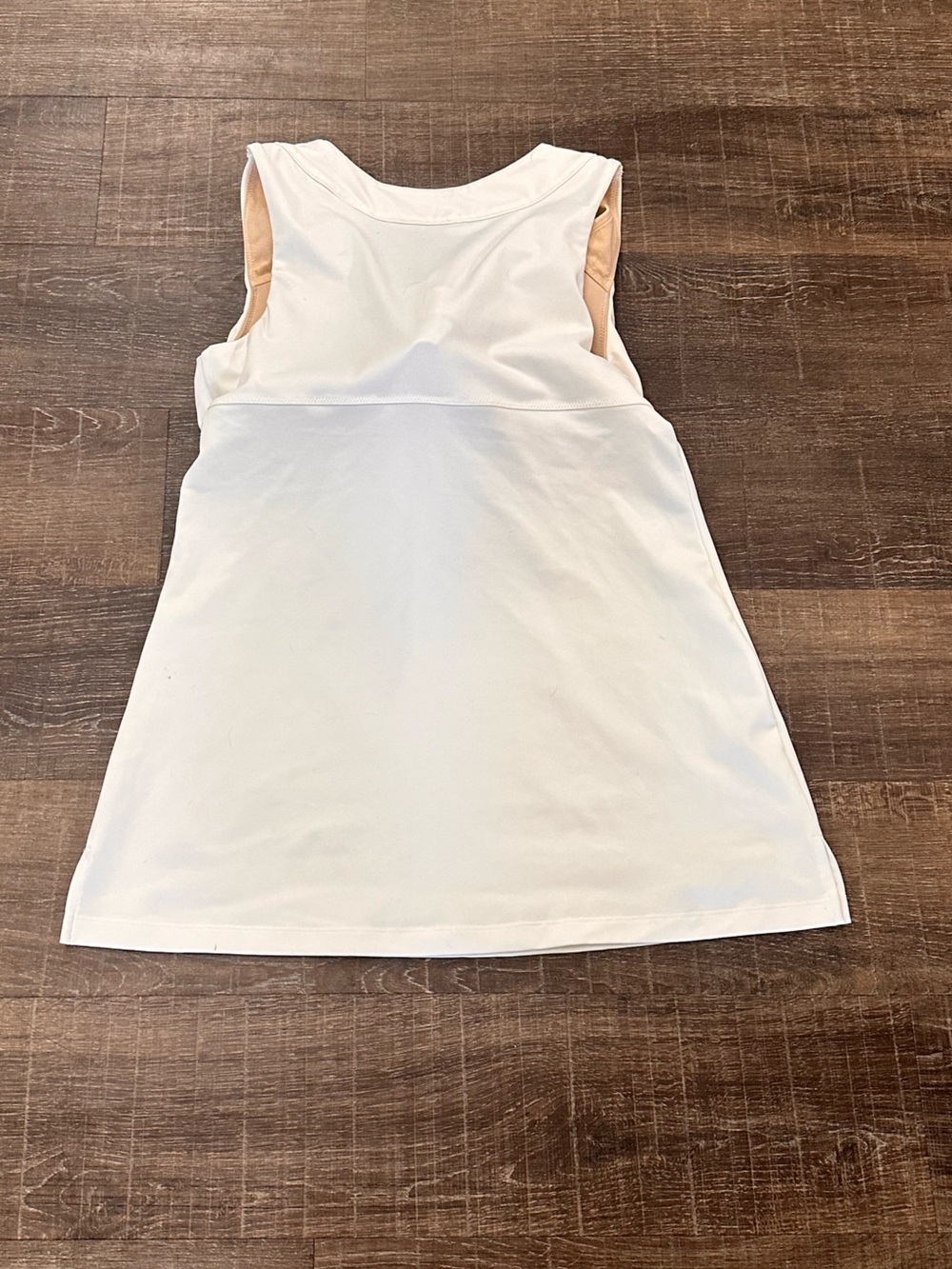 Athleta White Scoop Neck Athletic White Tennis Dress Size 36C - Picture 2 of 5